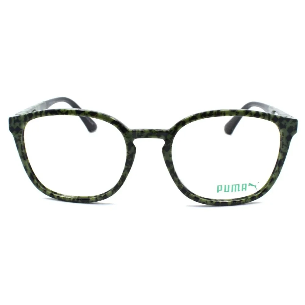 PUMA PU0118OA 003 Unisex Eyeglasses Frames 51-19-145 Green